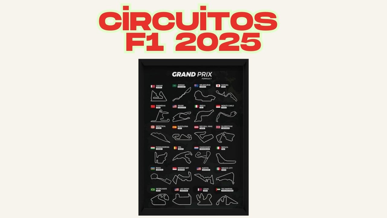 circuitos F1 2025