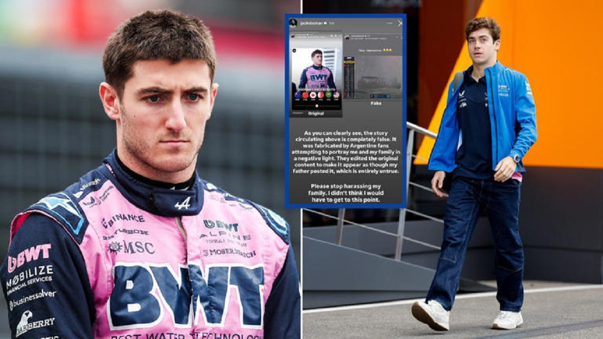Jack Doohan rompe el silencio tras el debut de Colapinto Dejen de acosar a mi familia
