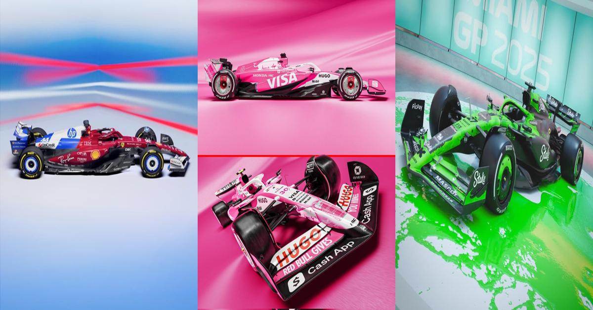 Diseños especiales de Ferrari, Sauber y RB en el GP de Miami 2025