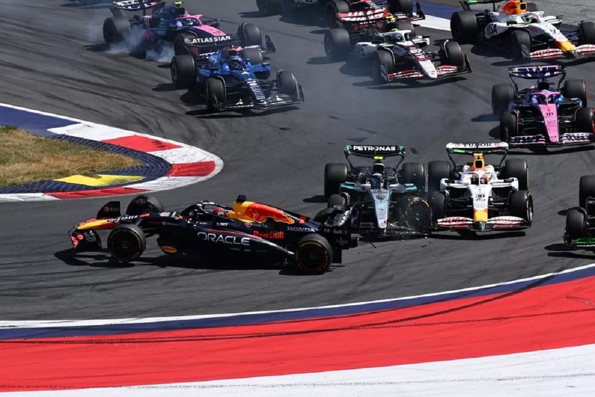 Antonelli fue sancionado por el choque con Verstappen y perderá posiciones en Silverstone