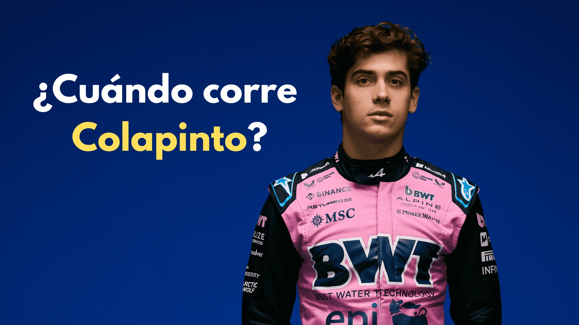 Cuándo corre Colapinto