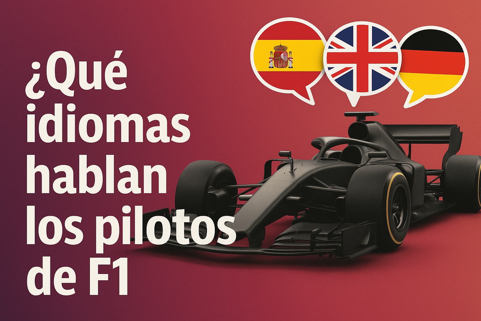 Qué idiomas hablan los pilotos de F1